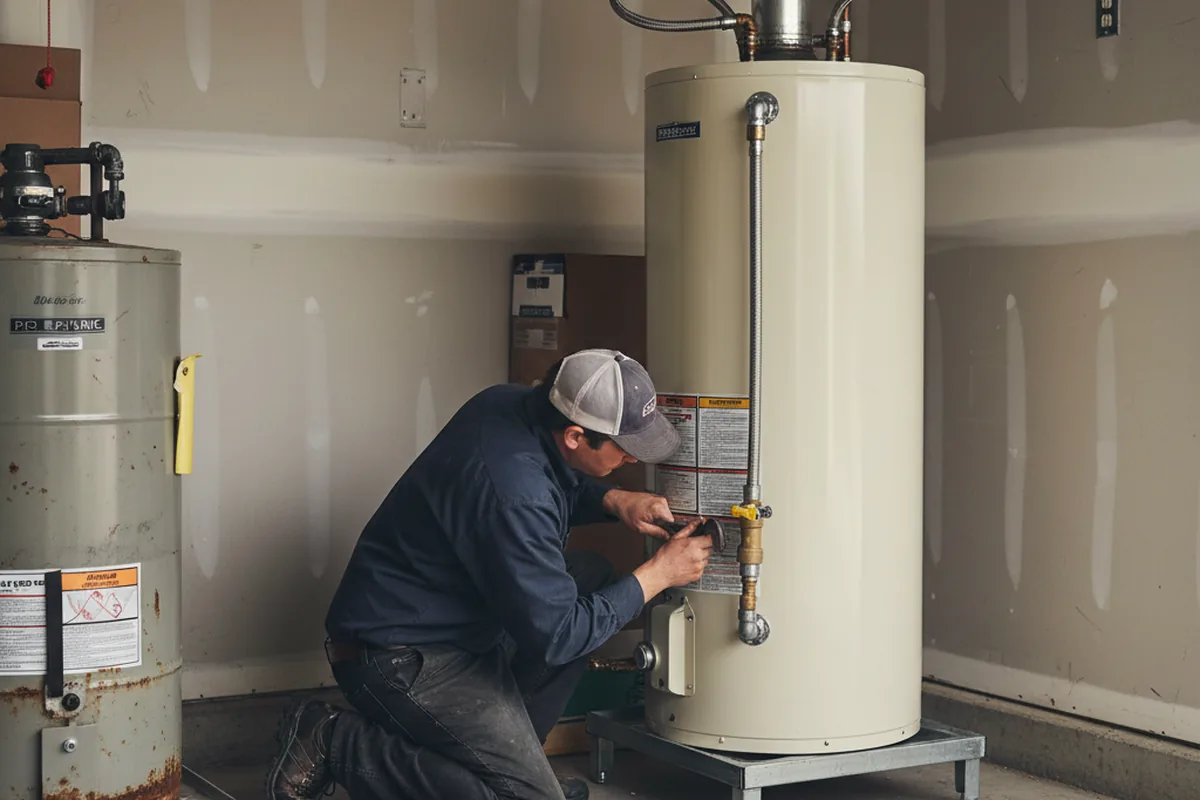 Water heater and shutoff valve replacement in Rehrersburg